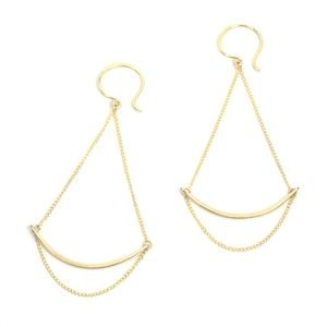 NWT Favor Jewelry 'Verge' 14k Gold Fill Earrings